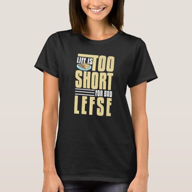 Lefse Norwegian Bread Recipe Maker Flatbread Rolli T-Shirt (Front)