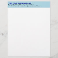 Left Aligned Plain Texts on Light Blue Heading of