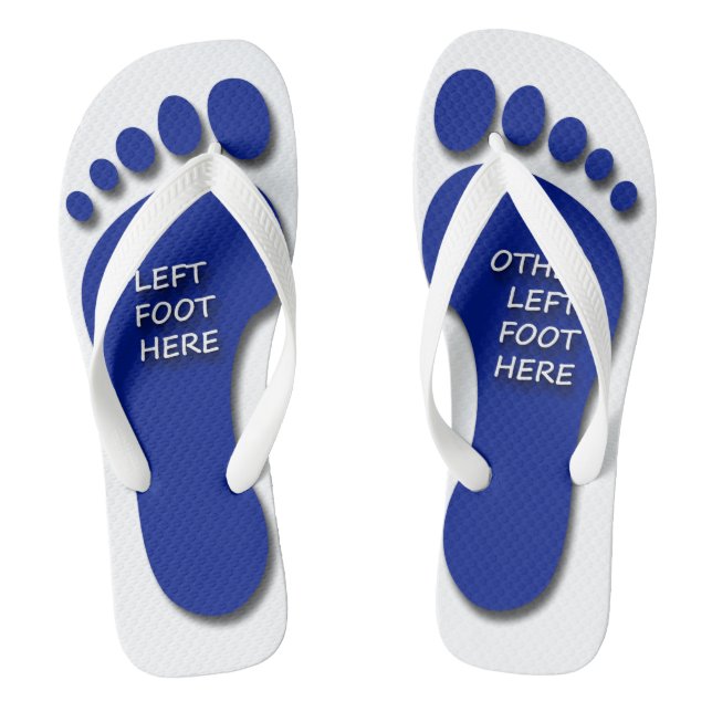 Left and Other Left Foot Flip Flops (Footbed)