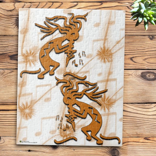 Left and Right Facing Kokopelli Musician Jigsaw Puzzle (Creator Uploaded)