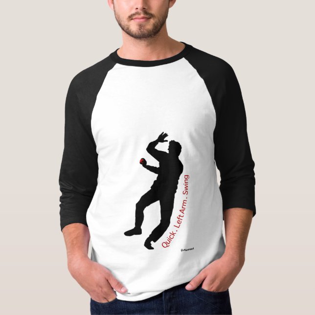 Left Arm Swing t shirt (Front)