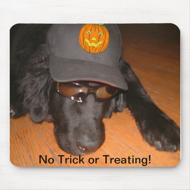 Left Behind This Halloween Mouse Mat (Front)