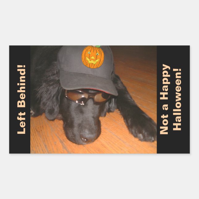 Left Behind This Halloween Rectangular Sticker (Front)