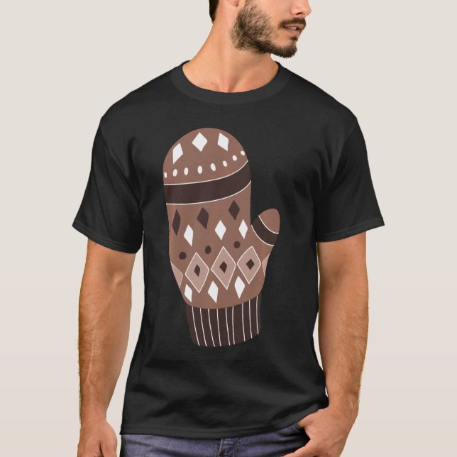 Left Bernie Sanders Mitten T-Shirt (Front)