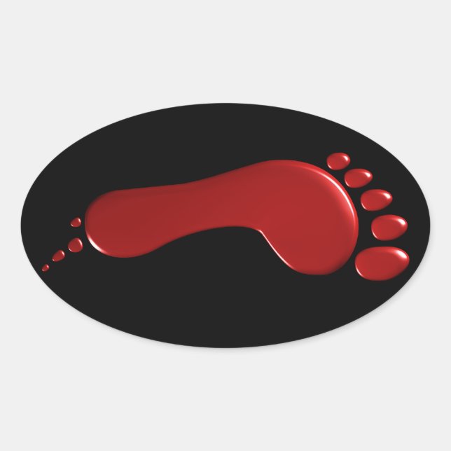 Left Bloody Footprint Sticker (Front)