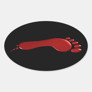 Left Bloody Footprint Sticker