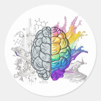 Left Brain vs Right Brain Creative Artwork
