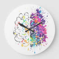 Left Brain vs Right Brain Creative Artwork