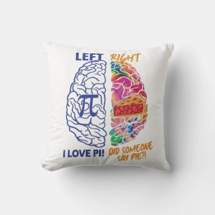 Left Brained Right Brained Funny Pi Cushion