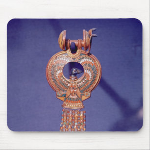 Left earring from a pair earrings with a mouse mat