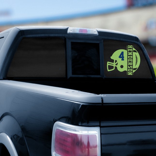 Left Facing Football Game Day Back Window Cling (Creator Uploaded)
