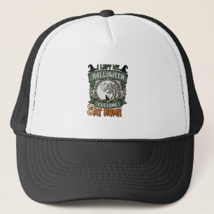 Left Halloween Costume Home Tree Cat Pumpkins_1 Trucker Hat