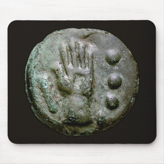 Left Hand Aes Grave Quadrans Mouse Mat (Front)