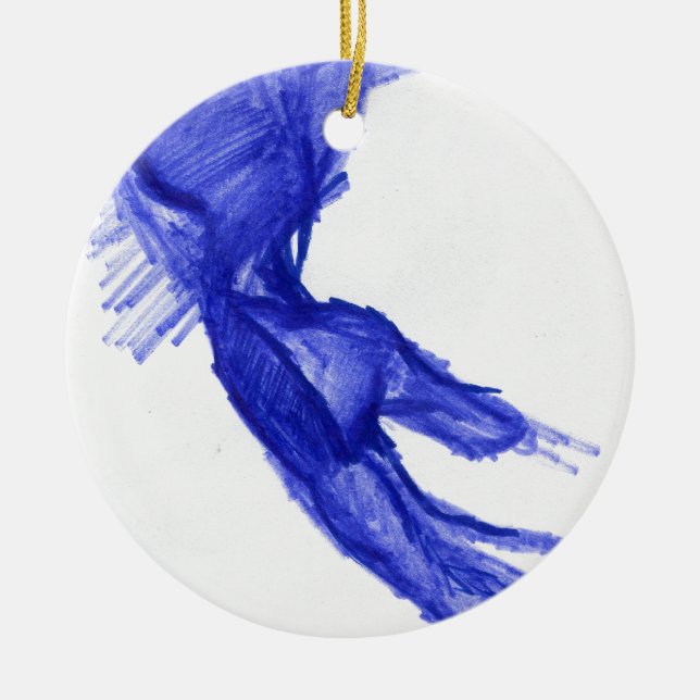 Left Hand of Expression Ceramic Tree Decoration (Front)