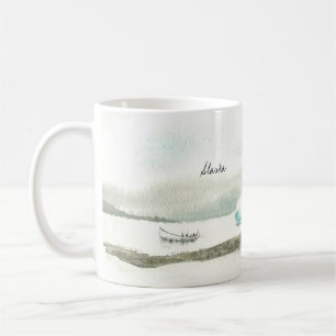 Left Handed Alaska Boat Trip Coffee Mug