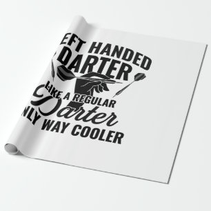 Left Handed Darter Wrapping Paper