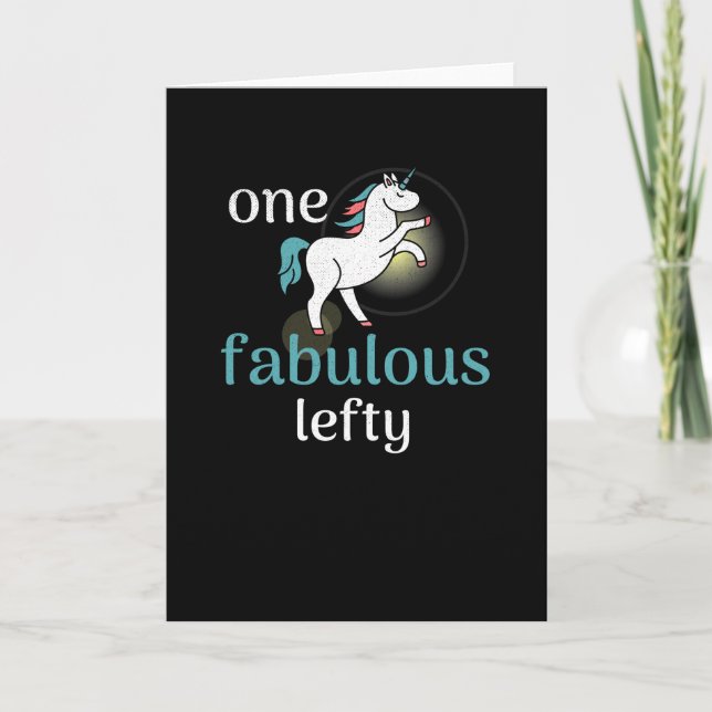 Left Handed Gifts | Lefty Left Hander Left Handed Card (Front)