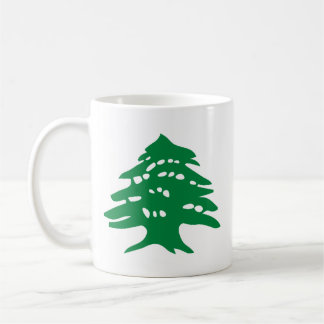 "Left-Handed" Green Lebanon Cedar Coffee Mug