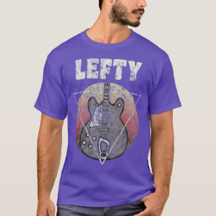 Left Handed Guitar Player Vintage Lefty Guitarist T-Shirt