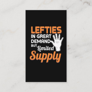 Left Handed Lefty Gift Pride Leftie Business Card