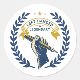 Left Handed & Legendary Sticker 