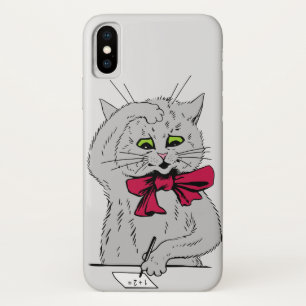 Left Handed Math Cat iPhone X Case
