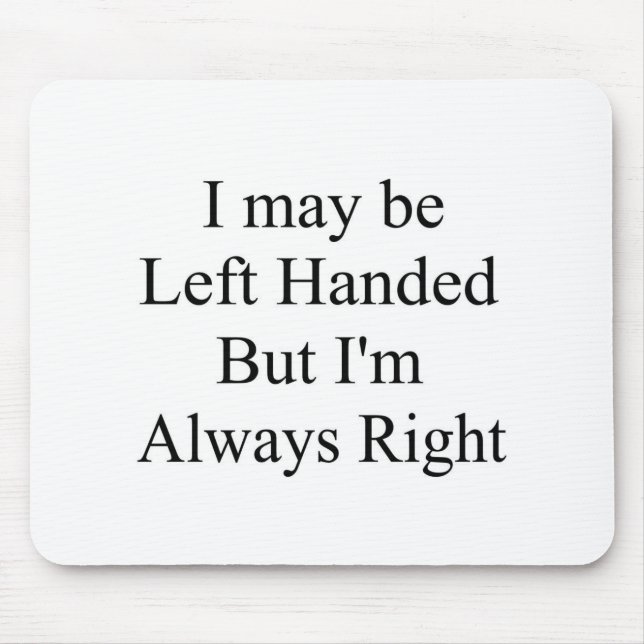 Left Handed Mouse Mat (Front)