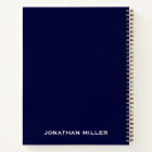 Left-Handed Navy Blue and White Personalised Name