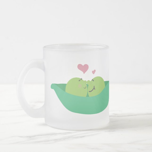 Left Handed Pea Pod Sweethearts Mug (Left)