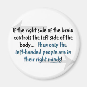 Left-handed people magnet