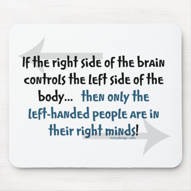 Left-handed people mouse mat (Front)