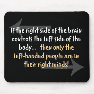 Left-handed people mouse mat