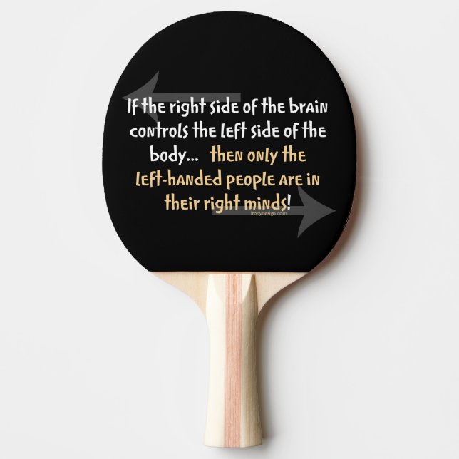 Left-handed people ping pong paddle (Front)