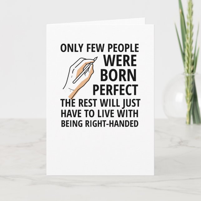 Left Handed Person Gifts Proud Lefty Left Hander Card (Front)