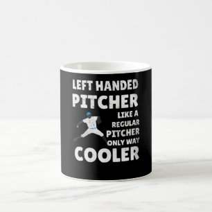 Left Handed Pitcher Gift   Lefty Pitcher Baseball Coffee Mug