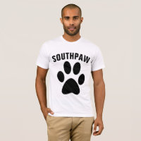 LEFT-HANDED T-Shirts, SOUTHPAW Tees
