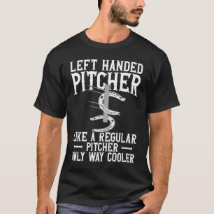 Left Hander Pitcher Are Cooler Horseshoe Pitching T-Shirt