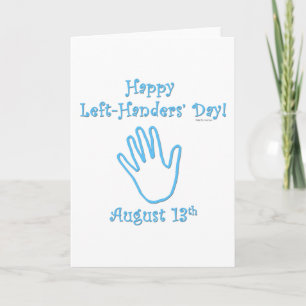 Left Handers Day Card