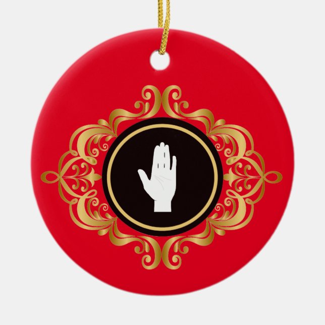 Left Handers Day Christmas Ornament (Front)