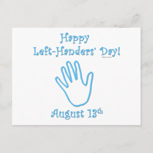 Left Handers Day Postcard