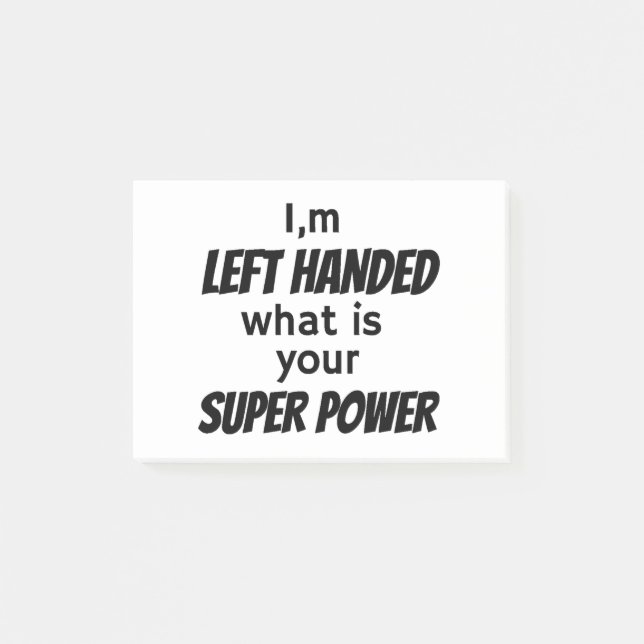 Left Hander's Post-it Notes (Front)