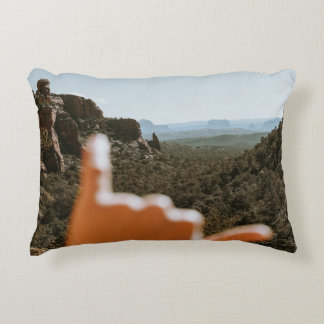Left human hand decorative cushion