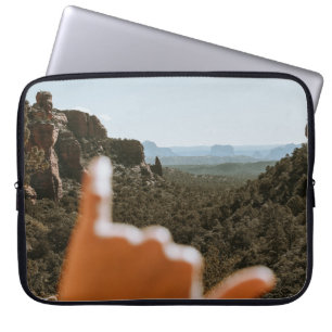 Left human hand laptop sleeve