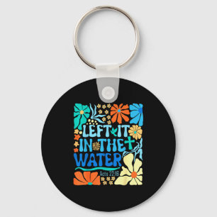 Left It In The Water Vintage Boho Baptized Christi Key Ring