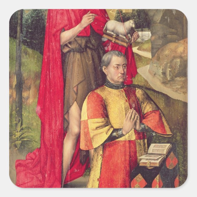 Left panel, from the main altar polyptych square sticker (Front)