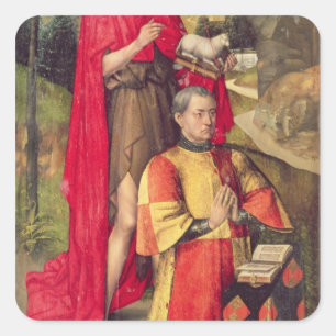Left panel, from the main altar polyptych square sticker