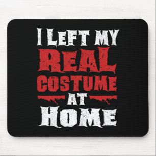 Left Real Costume At Home Funny Lazy Halloween Mouse Mat