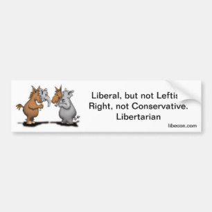 Left/Right, Libertarian Bumper Sticker