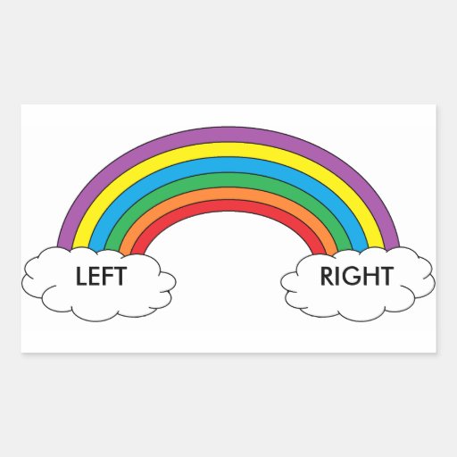 Image of Left/Right Shoe Stickers (Rainbow)