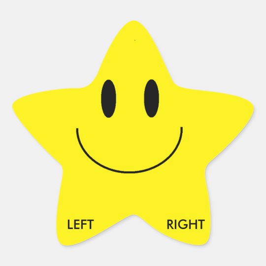 Left/Right Shoe Stickers (Star) | Zazzle.co.uk